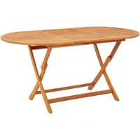 vidaXL foldbart havebord 160x85x75 cm massivt eukalyptustræ