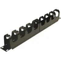 Deltaco Rack cable management panel 1U 19"