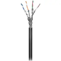 Microconnect - Bulkkabel - 100 m - SFTP - CAT 6 - indendørs, udendørs, solid - sort