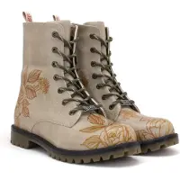 Goby Snørestøvler 'MAT173' beige