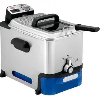 Tefal Oleoclean frituregryde digital timer Sølv-blå