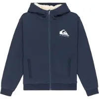 Quiksilver - Mærker - Fleece Sherpa Youth Dark Navy til Unisex - Børnetoj Størrelse 12 År - Flåde