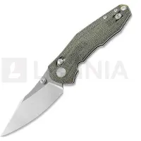 GiantMouse ACE Nazca Green Canvas Micarta foldekniv