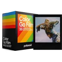 Polaroid Color Film Go Type (8 exposures) - Black Frame - 2-pack