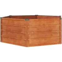 Super Merchant højbed 129x129x45 cm cortenstål rustfarvet