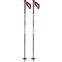 Salomon - Skistave - Steep Pro S3 Black/Nasturtium til UnisexAluminium - Størrelse 130 cm - Orange