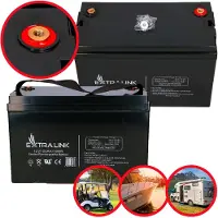 Extralink - UPS-batteri - Blysyre - 100 Ah - sort