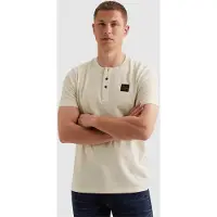 PME Legend Skjorte 'Henley T-shirt with badge' hvid