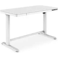 Digitus - Skrivebord - rektangulær - hvid