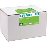 Dymo LabelWriter adresseetiketter | 28mm x 89mm | 24 ruller x 130 stk