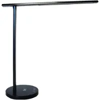 Unilux Bordlampe Diva LED sort USB+QI oplader