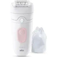 Braun Silk-epil 5-000, Pink, 28 pincetter, MicroGrip, 0,5 mm, Batteri, 40 min.