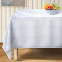 Eh Excellent Houseware Excellent Houseware borddækkeserviet PLAMOODPORNT, hvid rektangulær 130x180 cm