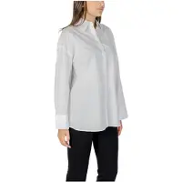 Armani Exchange A|X Armani Exchangetil kvinder. XW001424AF16631U0002 Skjorte med afslappet pasform, hvid (S), Casual, Bomuld, Klassisk, Lange ærmer