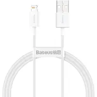 Baseus Superior Series Lightning Kabel - 1m - Hvid