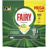 Fairy Indaplovių tabletės Platinum All In One Lemon, 100 vnt., citrinų kvapo