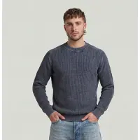 G-Star Washed Knit Pullover - Dark blue - Men