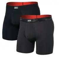 Saxx - Vandretøj - Multi-Sport Mesh BB Fly 2pk Remote Camo WB/Black til Unisex - Størrelse M