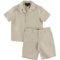 Emporio Armani Sæt - Skjorte/Shorts - Beige - - 10 år (140) - Shorts