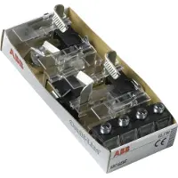 ABB Sikringsliste DIN 00 1 afg. Mærkestøm A: max 160 Kabeltværsnit: 50-150mm² Montagebredde 90mm