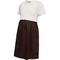 Mamalicious Kjole brun / hvid