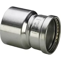 Viega Sanpress Inox XL reduktion 76,1 x 54 mm rustfrit stål