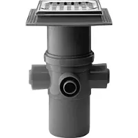 Purus Maxiflex 110 mm afløbsskål til beton, med studs, lodret