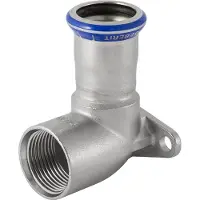 Geberit Dækvinkel rustfri 15 mm-1/2 muffe / muffe mapress