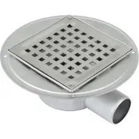 Blücher 50 mm afløbsskål til smøremembran, u/studs, vandret, lav