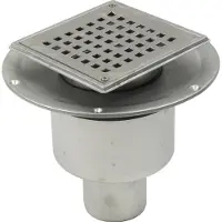 Blücher 75 mm afløbsskål til smøremembran, uden studs, lodret