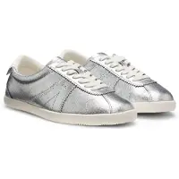 HUGO Sneakers med metaleffekt i læder