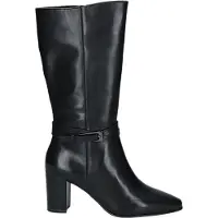 Caprice Bootie, black, made of Leather with Block heel, Size 39
