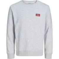 Jack & Jones Sweatshirt 'JJRUSH' hvid-meleret