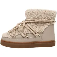 INUIKII Inuikiitil kvinder. 1001.003.0282 Læderstøvler Curly beige (41), Fast, Blonder, Casual