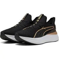 Puma SOFTRIDE Sabrina Polished Chrome Sneakers Women, Women, Black/White/Gold, 38.5
