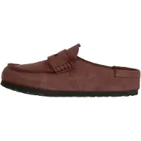 Birkenstock Birkenstocktil kvinder. 1032804 Napoli læderloafers med indpakning (smal pasform) rosa (36), Fast, Ruskind, Ingen, Casual, Pink