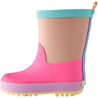 Next Gummistøvler mørkebeige / turkis / pink