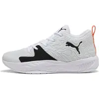 Puma Court Pro 3 Mid Basketball Shoes Unisex, Shoes, White/Black/Melon Glow, 41