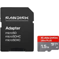 SanDisk Ultra PLUS - Flashhukommelseskort - 1.5 TB - A1 / Video Class V10 / UHS-I U1 / Class10 - microSDXC UHS-I