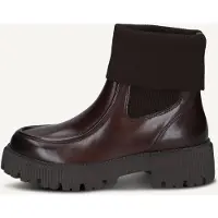 Caprice Chelsea Boots mørkebrun / sort