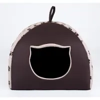 HOBBYDOG Igloo booth - Beige with paws R2