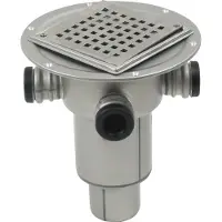 Blücher 75 mm afløbsskål til smøremembran, med studs, lodret