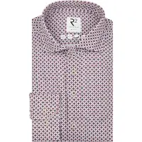 R2 Shirt Knitted Sorona Print Mauve Rød måle