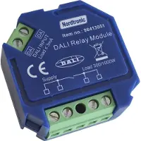 Nordtronic Box Relay Dali LED 0-300W / Halogen 0-1000W, On/Off relæ NO