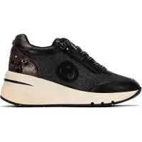 Carmela Carmelatil kvinder. 16422802-NEGRO Skind sneakers 164228 sort (36), Læder, 5-8 cm, Blonder, Lynlås, Casual