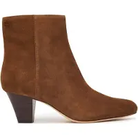 Ralph Lauren Lauren Ralph Laurentil kvinder. 802P15713002 Emersyn ankelstøvler i ruskind med brun hæl (38), Læder, 3-5 cm, Lynlås, Casual
