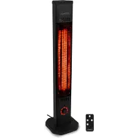 Vonroc Terrassevarmer Lipari | 2000W – Infrarød med 8 varmetrin og timer 1–8 timer | Hurtig opvarmning på 3 sekunder | Inkl. Fjernbetjening