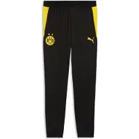 Puma Dortmund Træningsbukser - Sort/Gul, størrelse Large