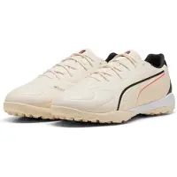 Puma KING 20 MATCH TT Football Boots Unisex, Sport, Sugared Almond/Black/Ultra Red, 41