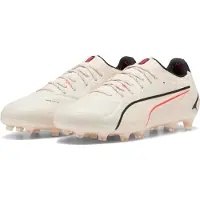 Puma King 20 Ultimate FG/AG The Arrival - Hvid/Sort/Rød, størrelse 40